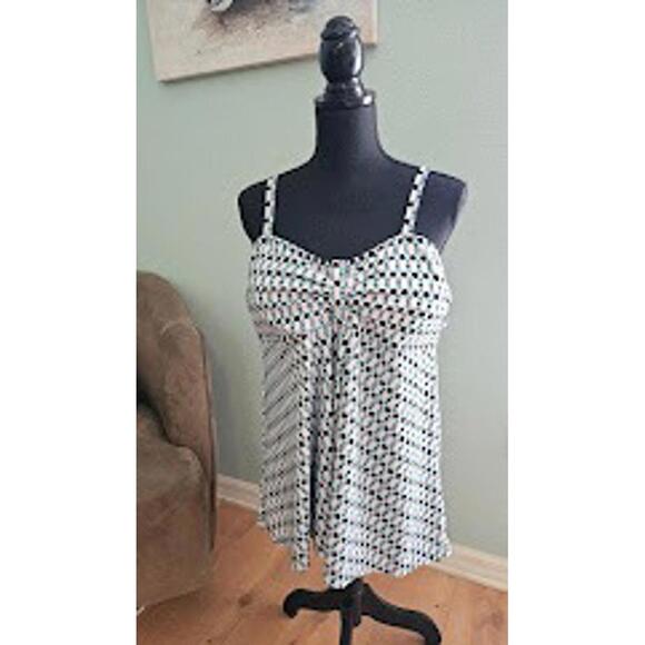 Tankini and Boyshort Swim Set by Avid Love 2XL Turquoise and Black - Picture 1 of 6